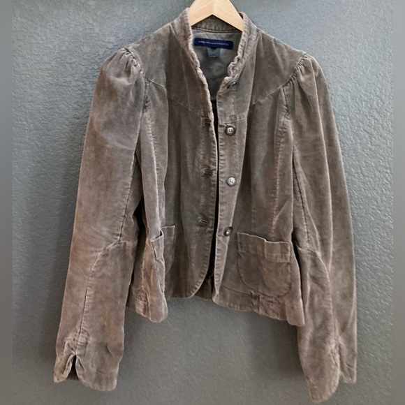 FRENCH CONNECTION Grey Corduroy jacket, short-waist, beautiful details; 00-05 - Picture 12 of 15